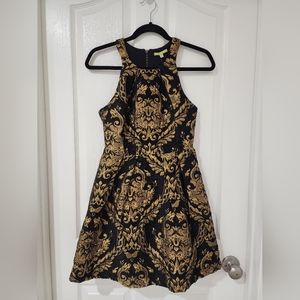 Gianni Bini | XS Black and Gold Avaline Dress